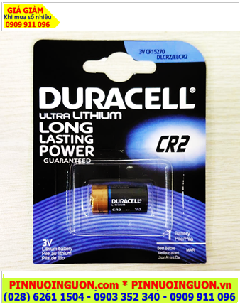 Duracell CR2 /CR15H270, Pin 3v lithium Duracell CR2 /CR15H270 chính hãng, Xuất xứ Mỹ (Vỉ 01viên)
